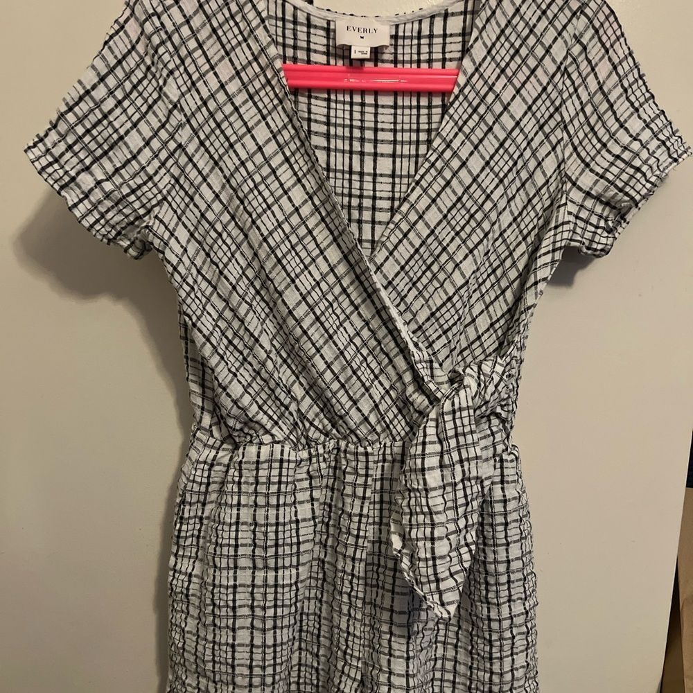 Everly plaid Romper